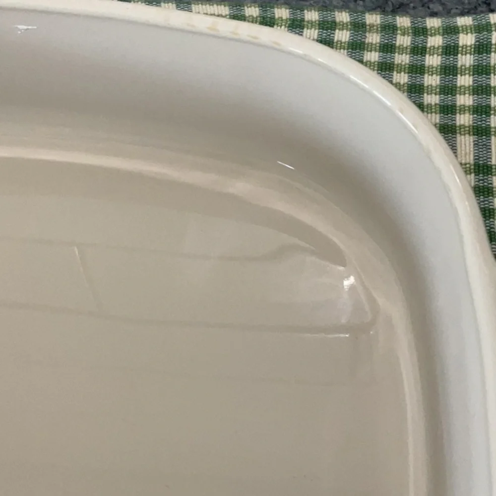 Corning ‘Abundance’ oven dish with brown Pyrex lid.  1990s - Picture 5 of 12